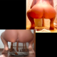 A collection of 6 different pooping scenes featuring various women from Spain.